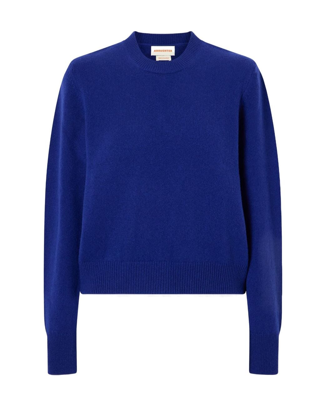 &Daughter Blue Simple Wool Sweater
