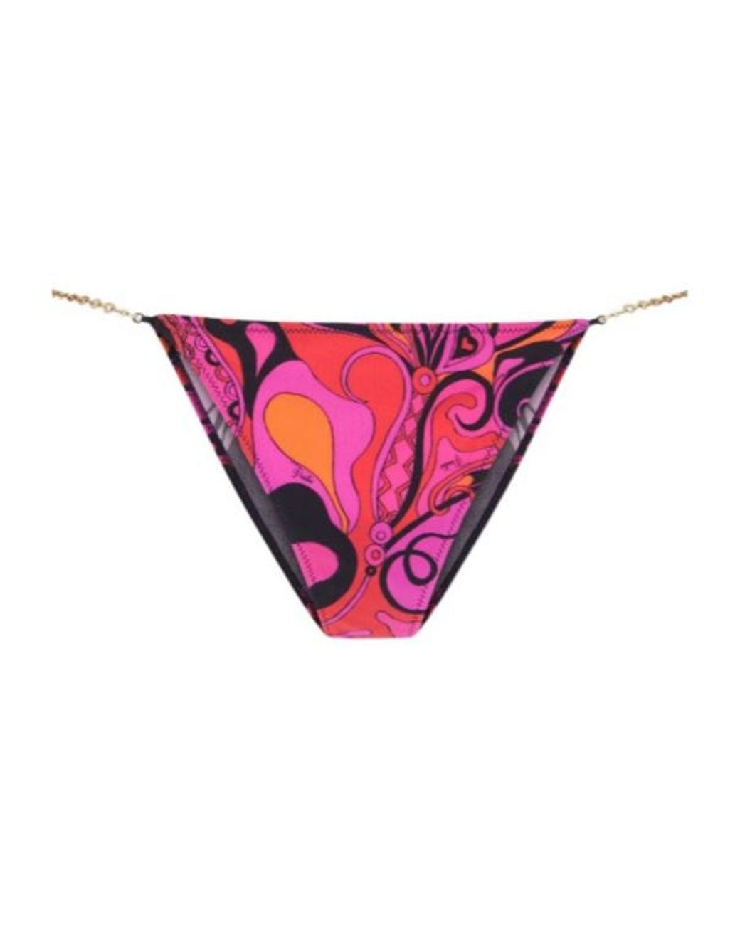 Emilio Pucci Pink Printed Bikini Briefs