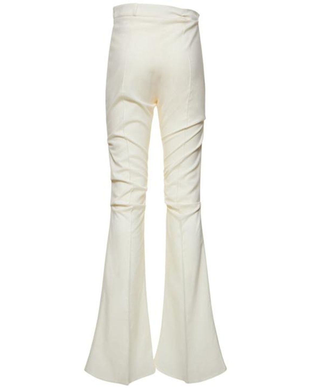 Jacquemus White Le Pantalon Merria Stretch Wool Pants