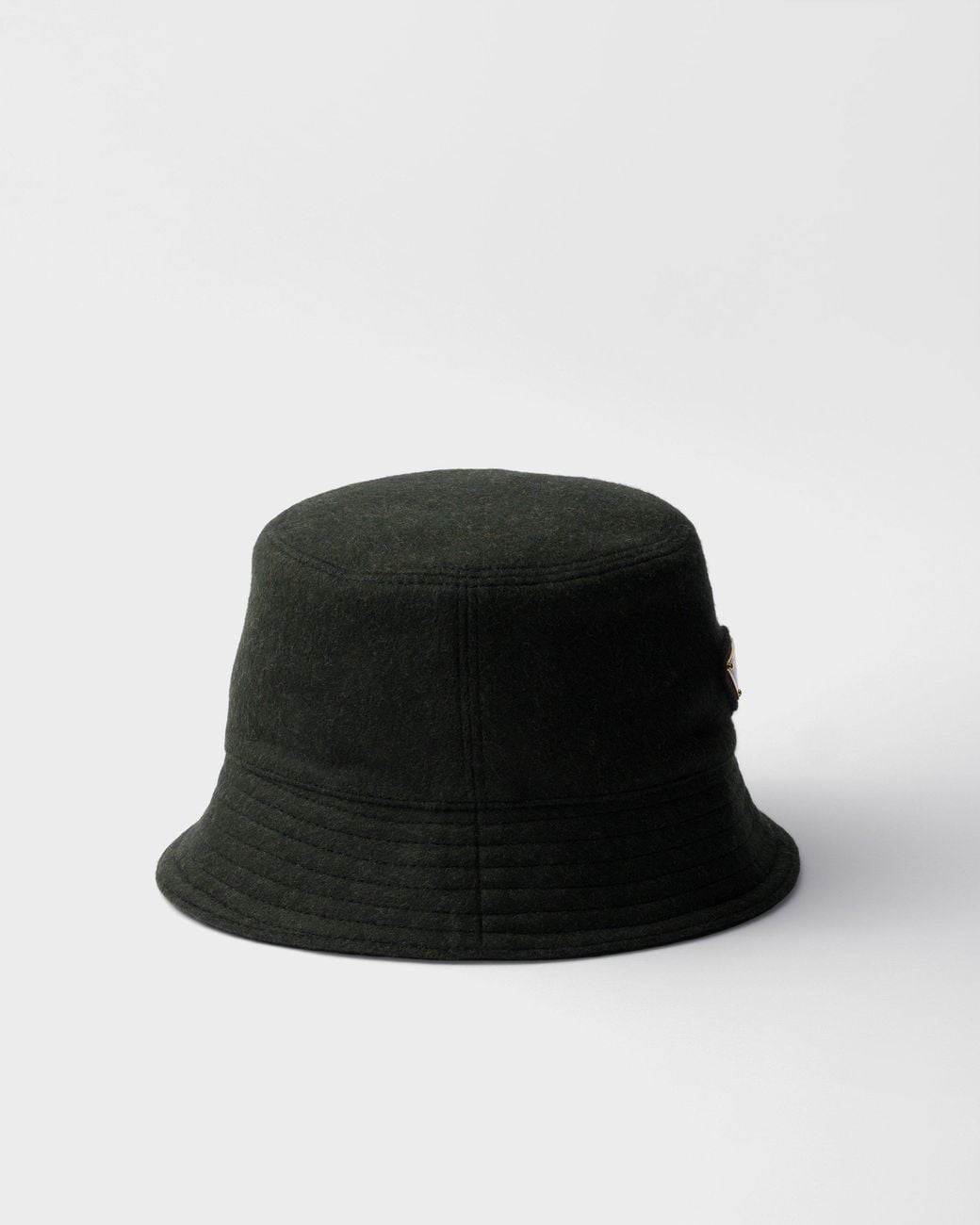 Prada Black Loden Bucket Hat