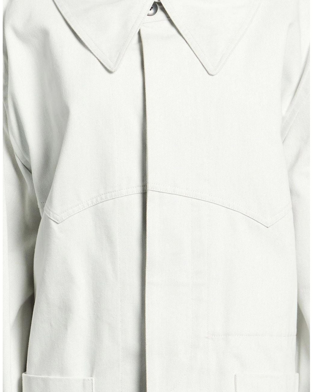Maison Margiela White Loose-Fitting Denim Jacket