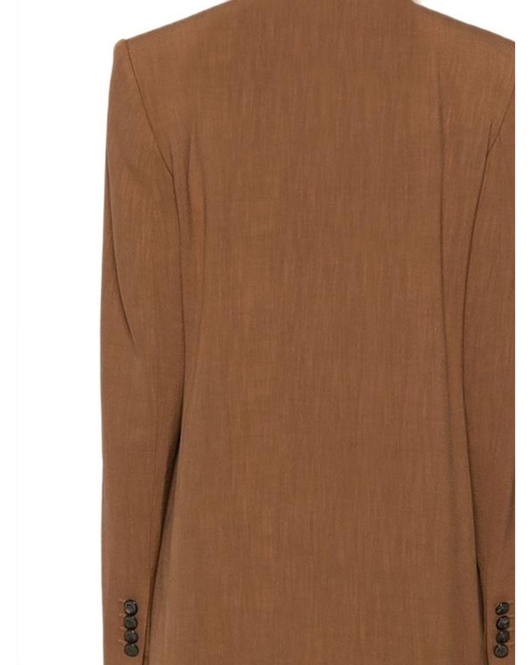 Etro Brown Pattern-Lined Single-Breasted Blazer
