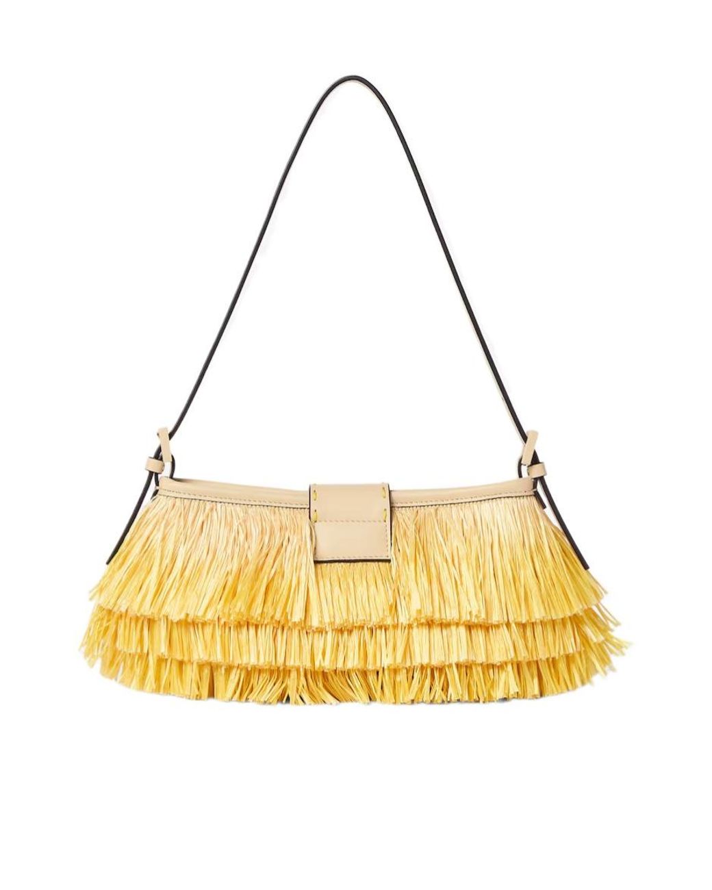 Fendi Metallic Baby B. Fringed Gradient Shoulder Bag