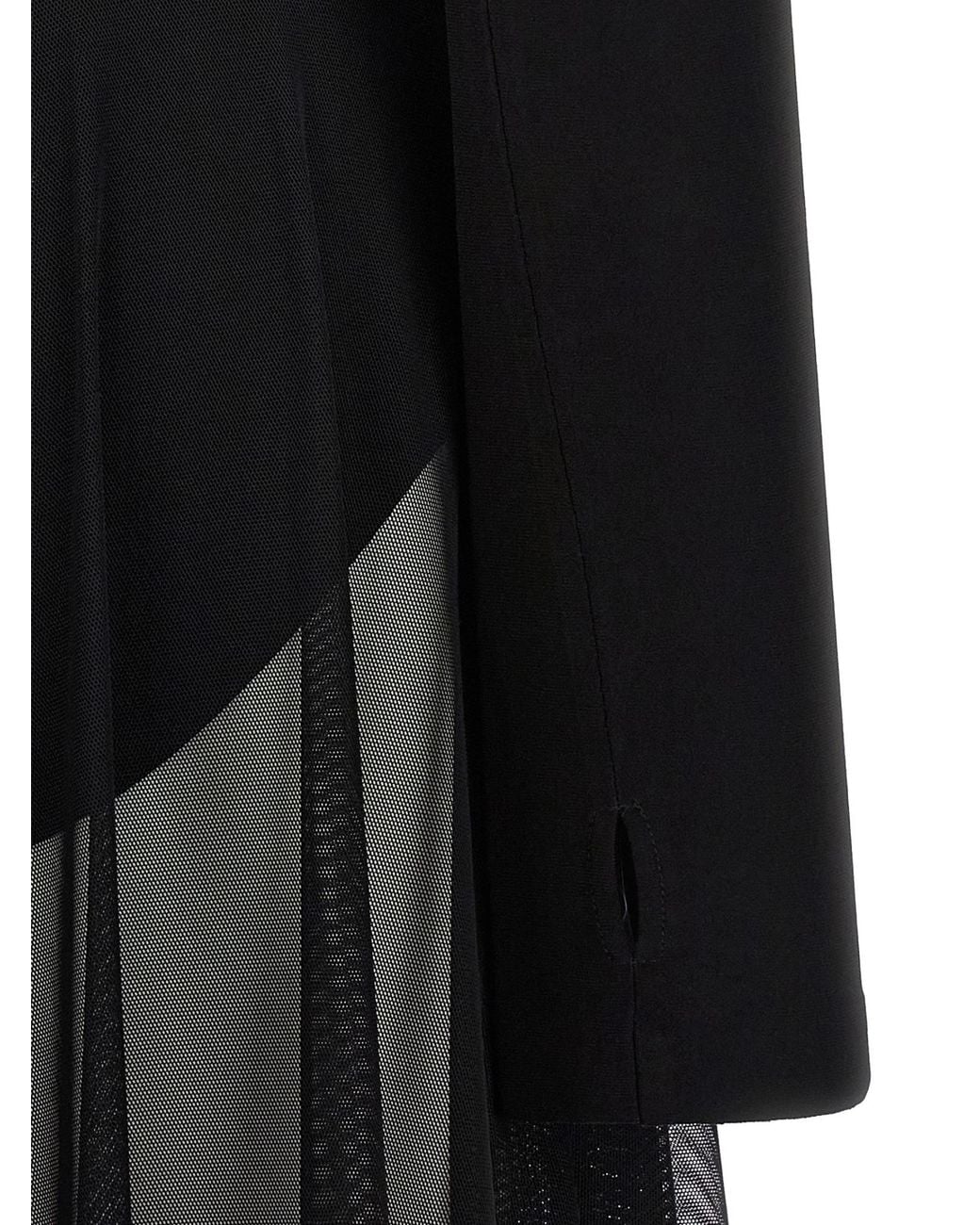 Norma Kamali Black Long Sleeve Turtleneck Dress