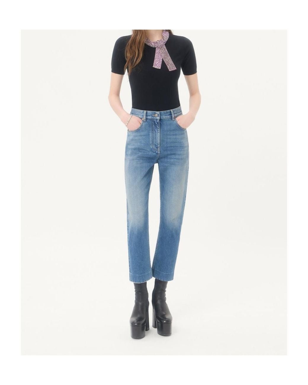 Valentino Black Embroidered Wool Jumper