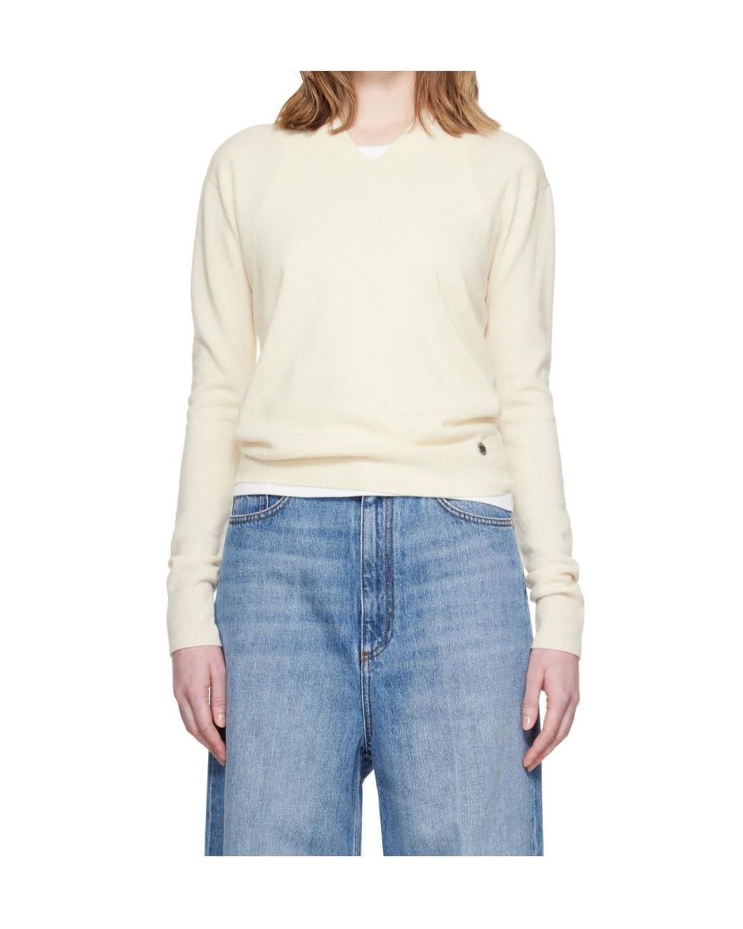 Stella McCartney Blue V-Neck Sweater