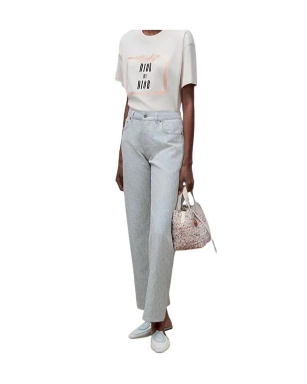 Dior White Book Cover Boxy T-Shirt