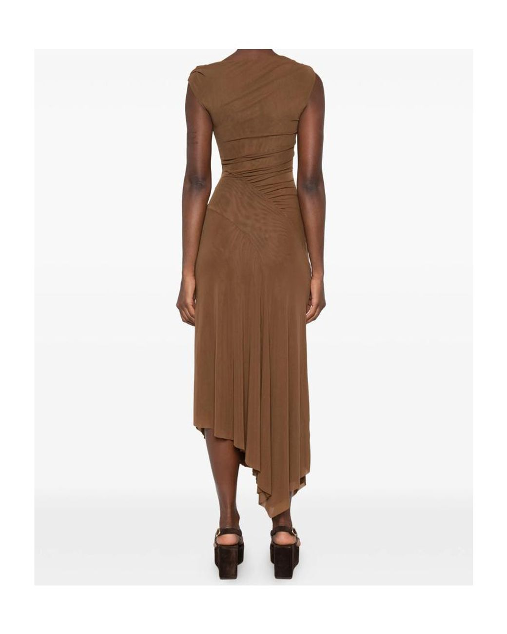 Staud Brown Sleeveless Dress