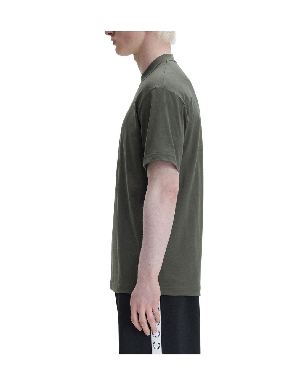 Fred Perry Green Printed T-Shirt for men