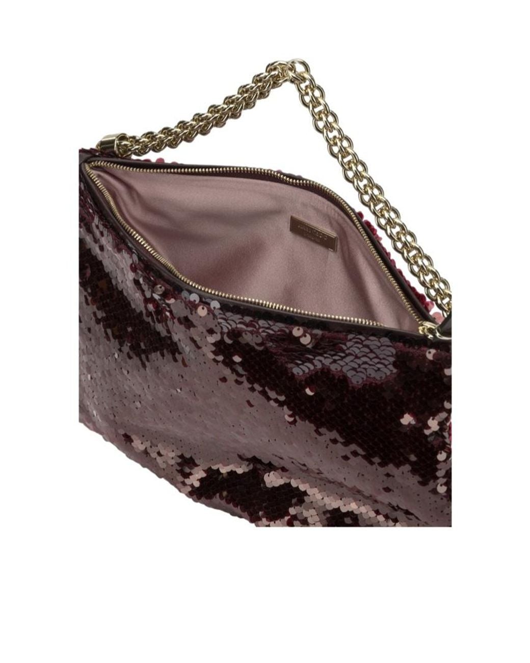 Jimmy Choo Black Callie Sequin Shoulder Bag