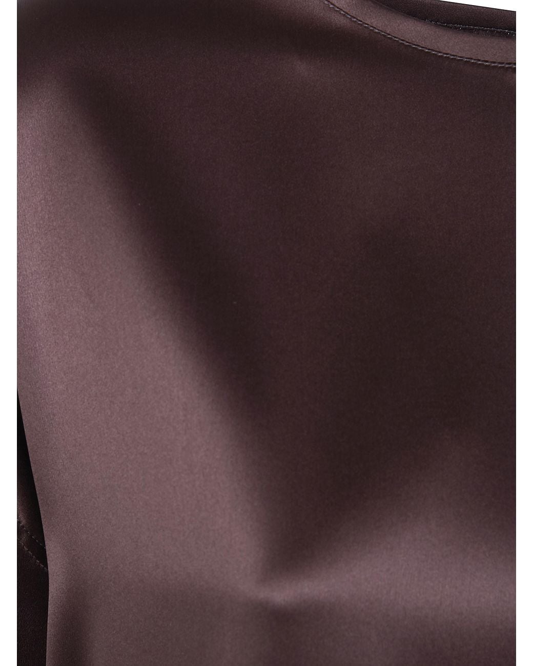 Brunello Cucinelli Purple Keyhole Crewneck Top