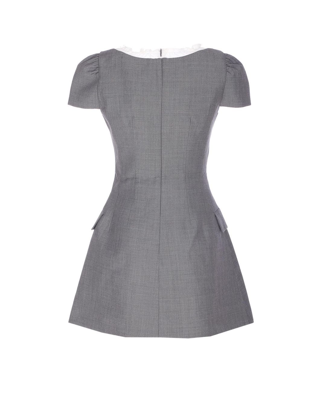 ShuShu/Tong Gray Shushu/Tong Scalloped Mini Dress