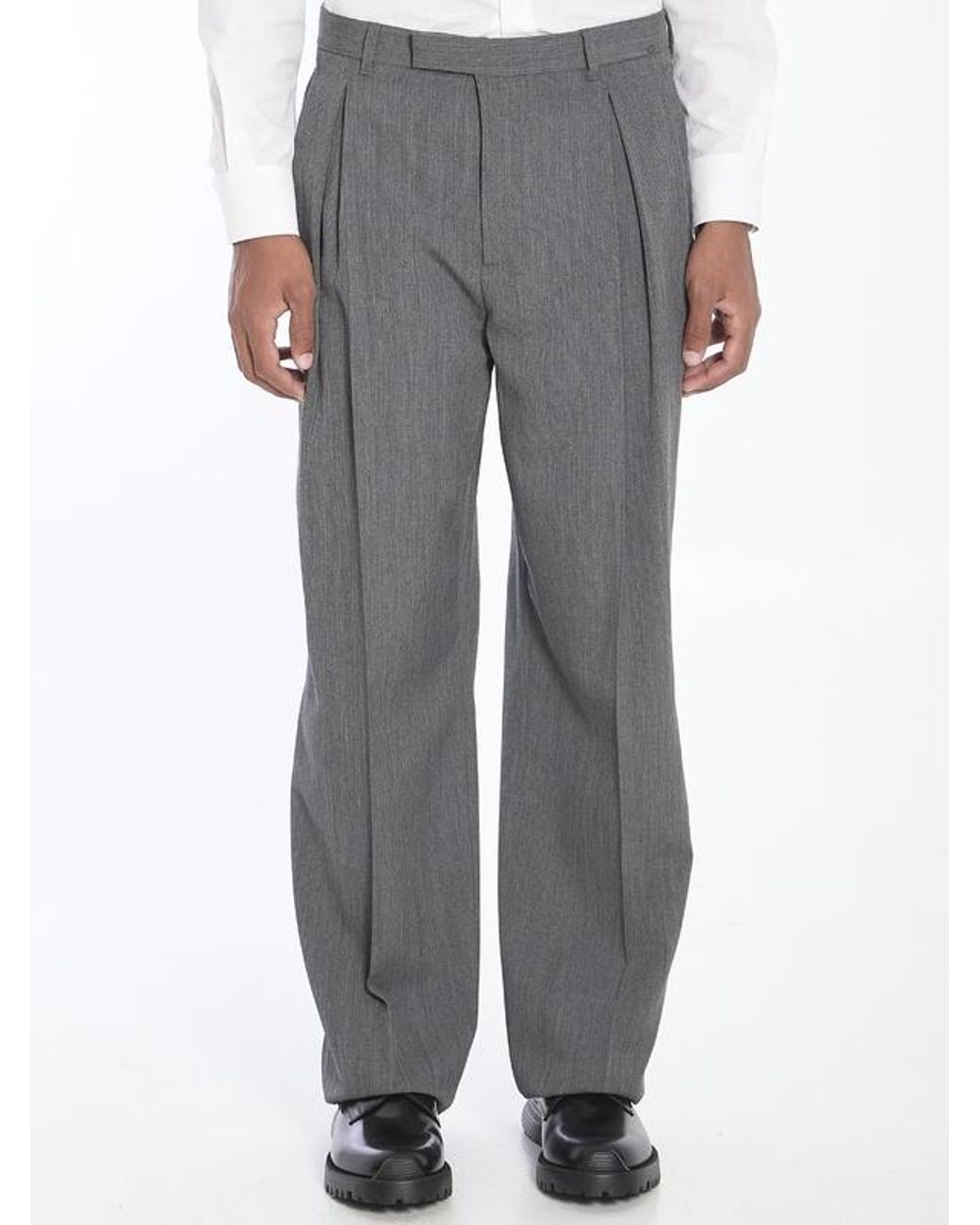 Dior Gray Wide Pants for men