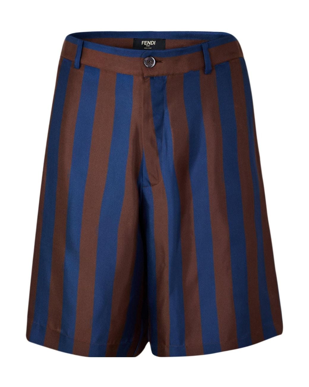 Fendi Blue Silk Short for men