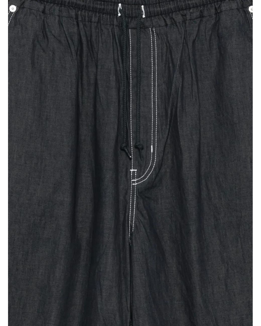 Comme des Garçons Black Elastic Waist Shorts for men
