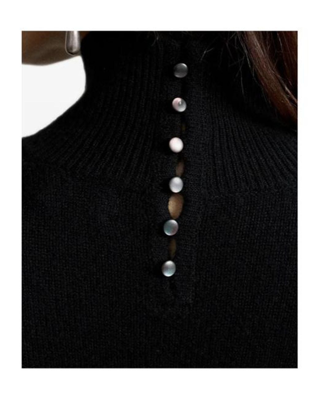 Ralph Lauren Black Polo Knitted High Neck Dress
