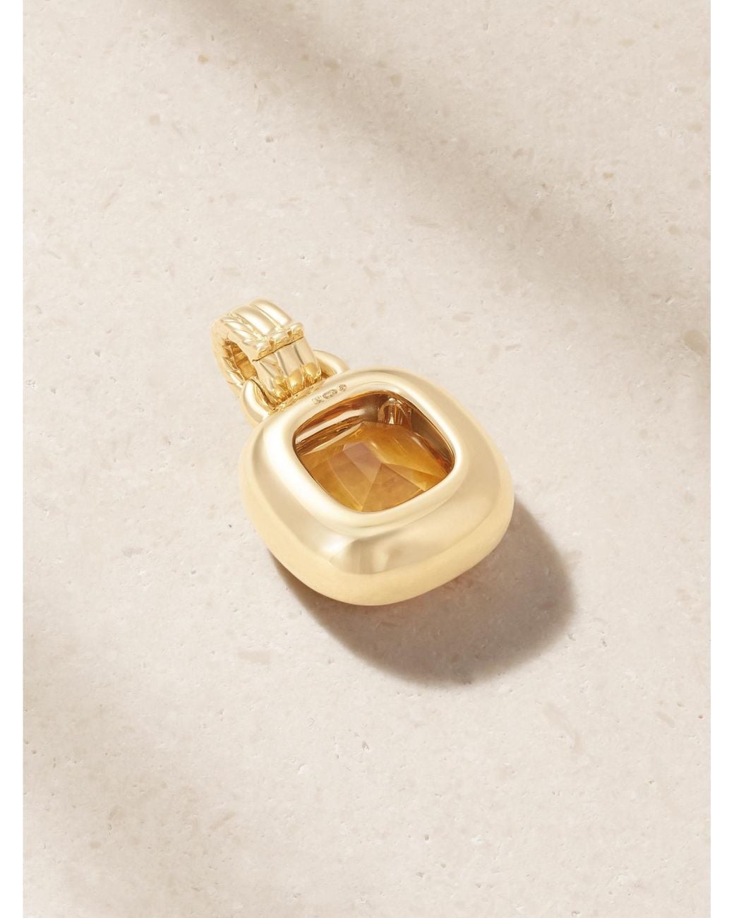David Yurman Metallic 18-Karat, Citrine And Diamond Pendant