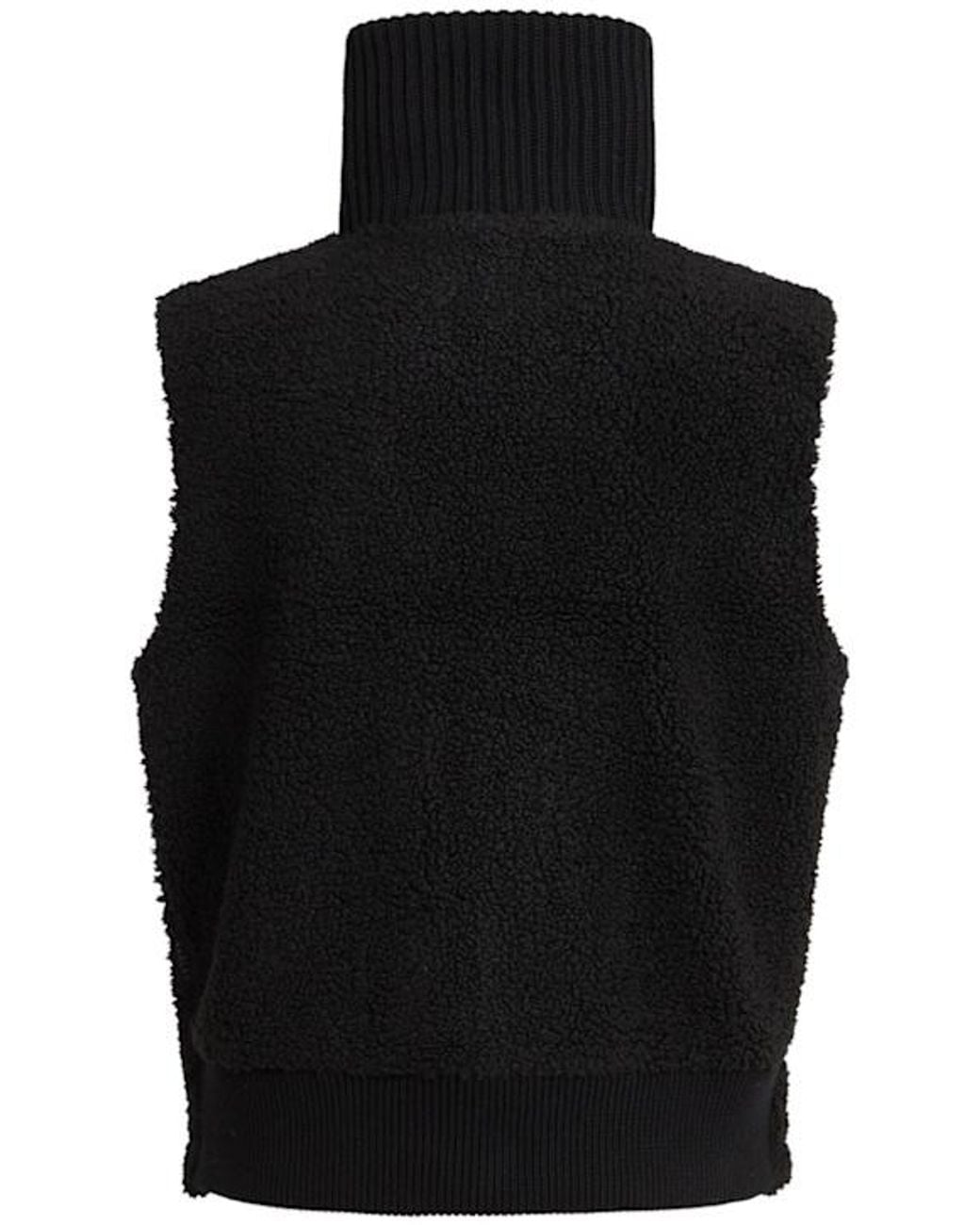 Varley Black High-Necked Zip-Up Vest