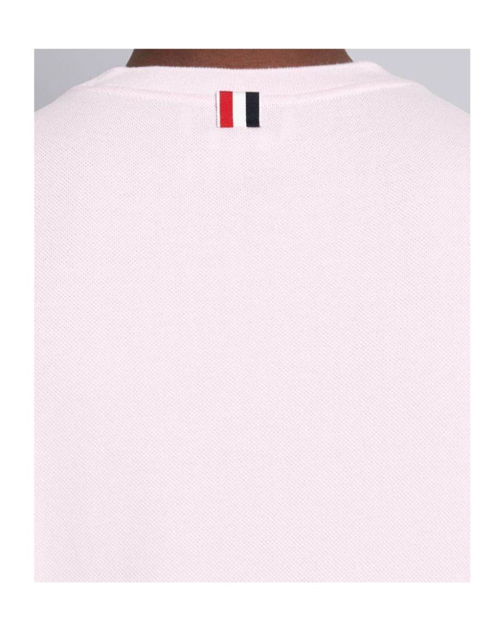 Thom Browne Pink Classic Pique 4-Bar T-Shirt for men