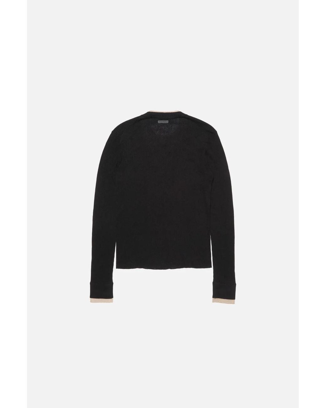 Acne Black Sheer Buttoned Cardigan