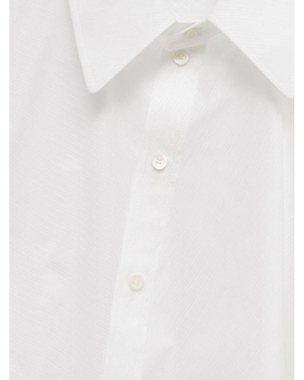 Loewe White Draped Shirt