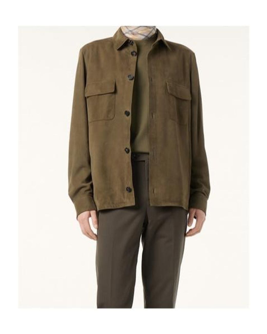 Loro Piana Green Overshirt for men