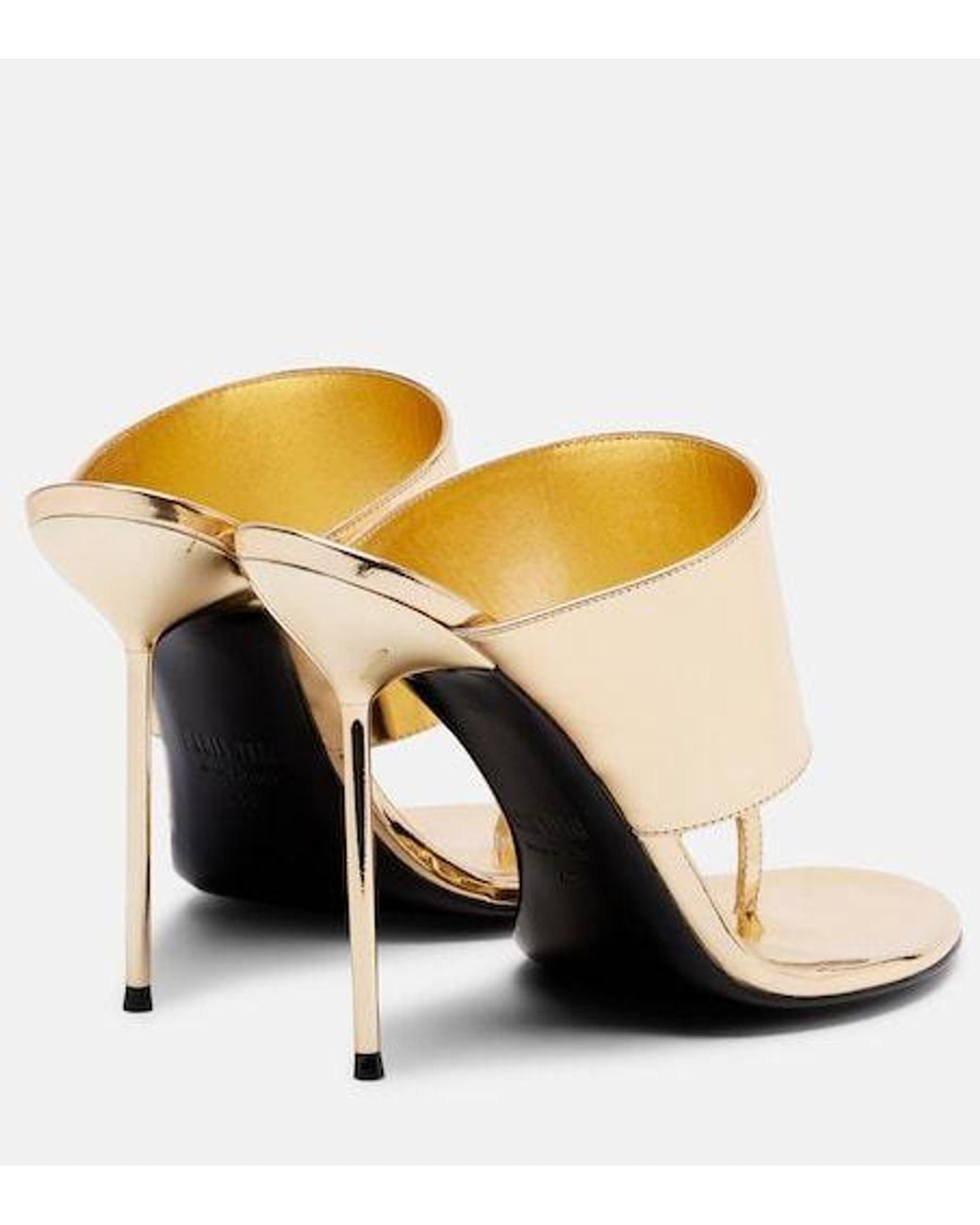 Paris Texas Metallic Lidia 105 Patent Leather Mules