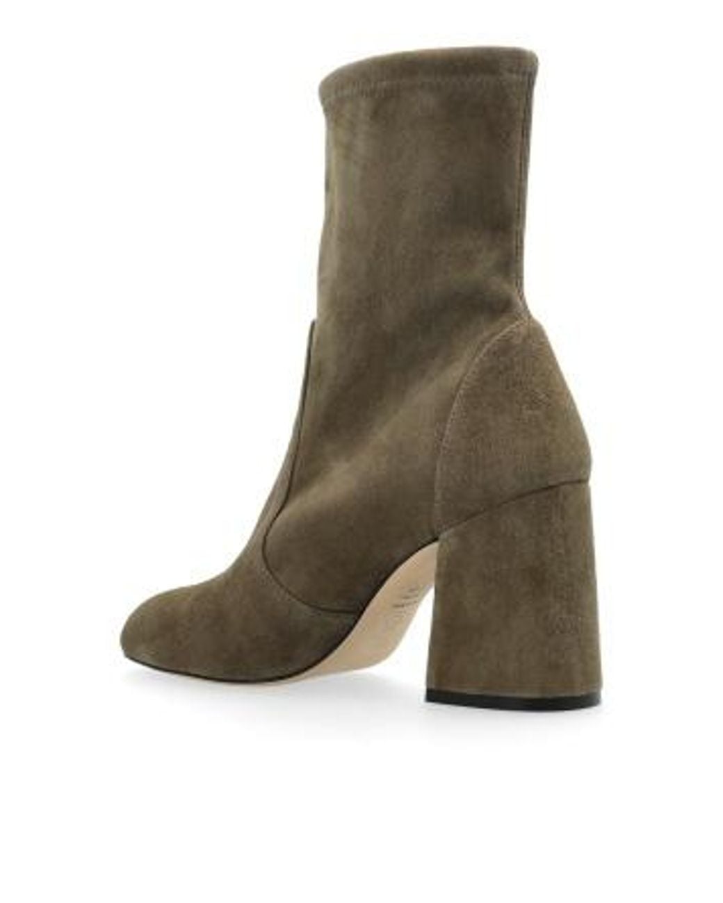 Stuart Weitzman Green Round Toe Ankle Boots