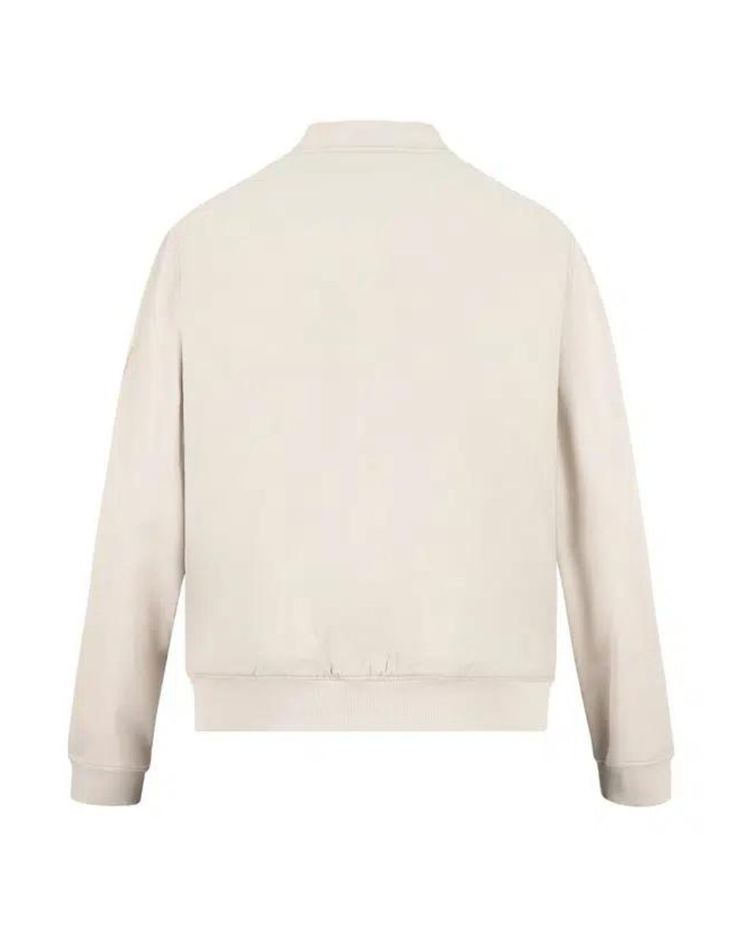 Boss White Ze_Smartcore Bomber Jacket for men
