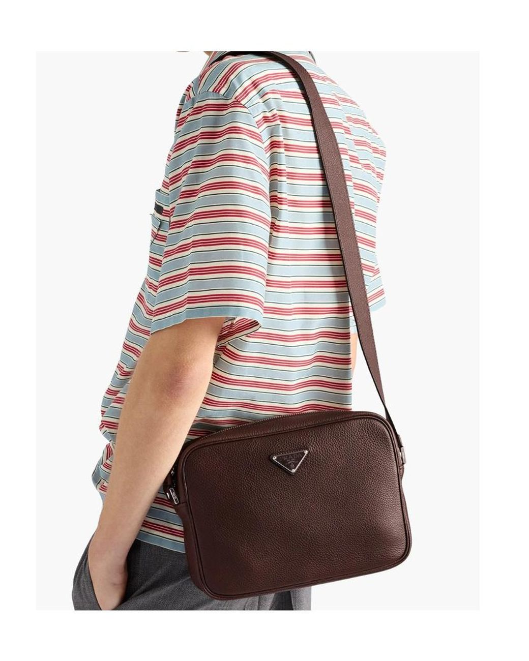 Prada Brown Shoulder Bags for men