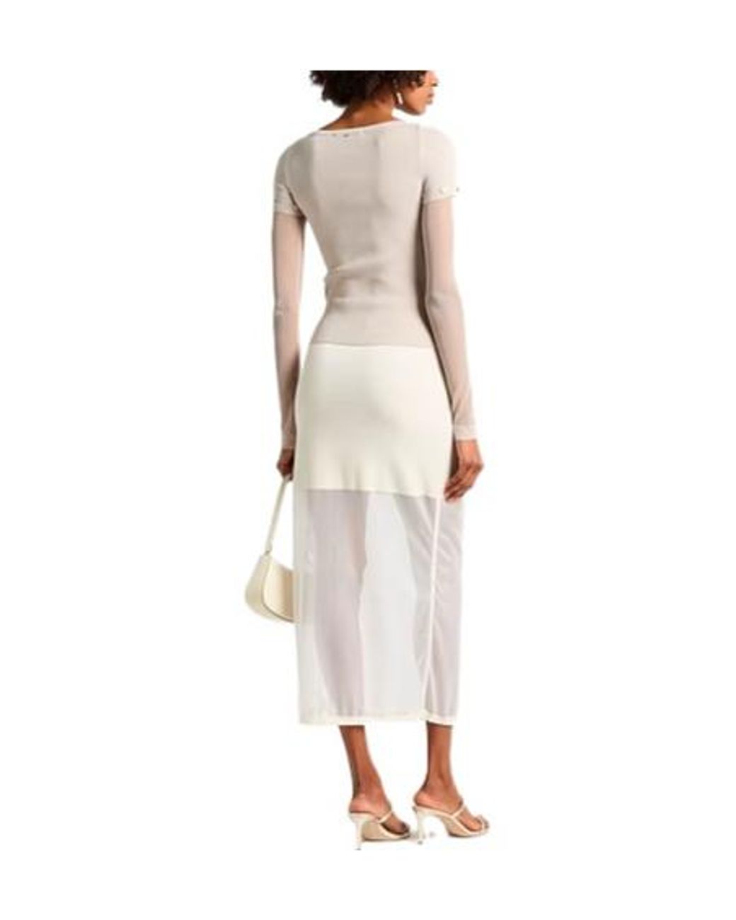 Sportmax Natural Lightweight Plain Knit Top