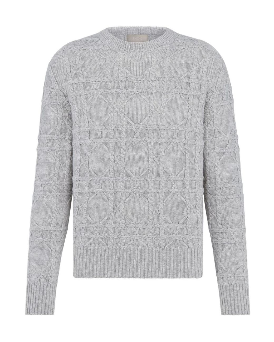 Dior Gray Homme Icons Cannage Jumper for men