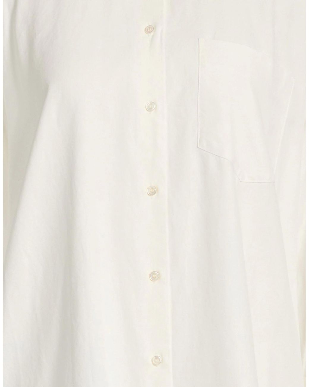 Weekend by Maxmara White Solid-Color Long-Sleeved Shirt