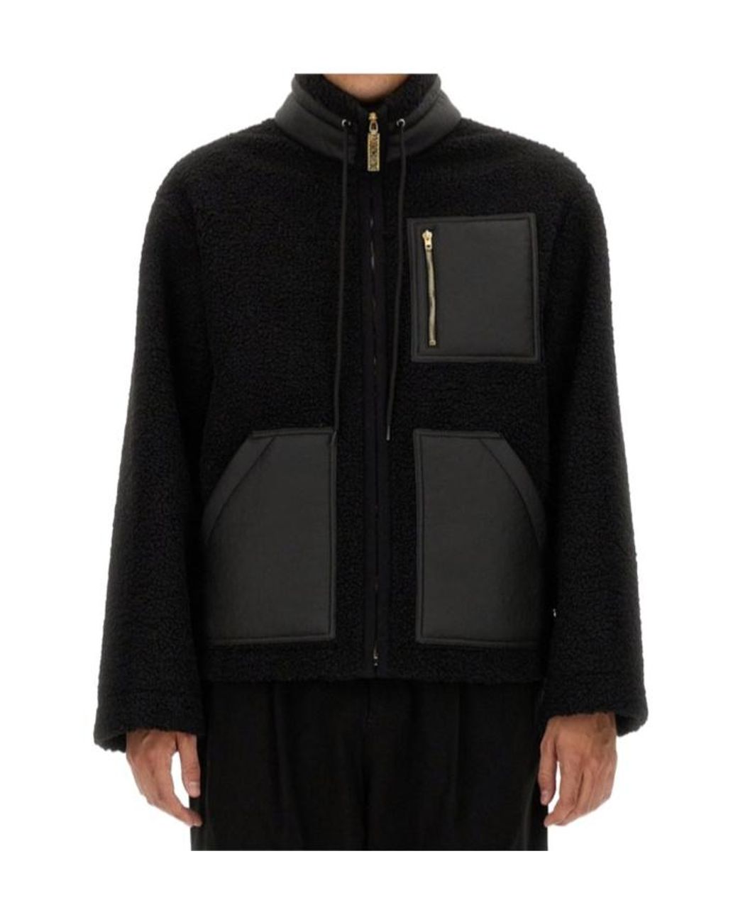 Moschino Black Long-Sleeved Casual Jacket for men