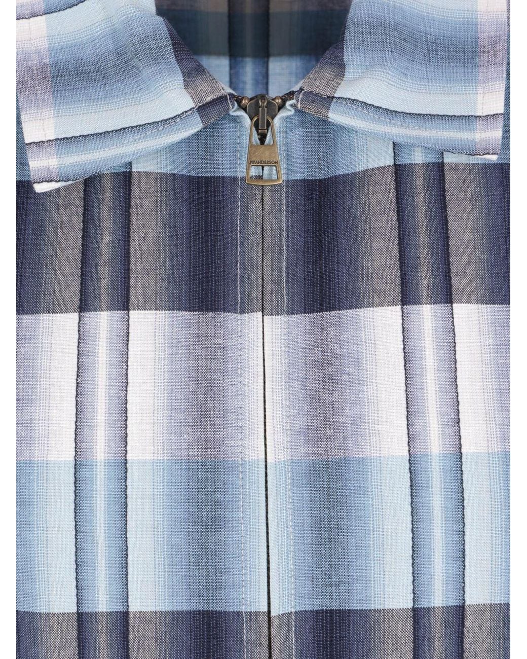 J.W. Anderson Blue Long-Sleeved Casual Jacket