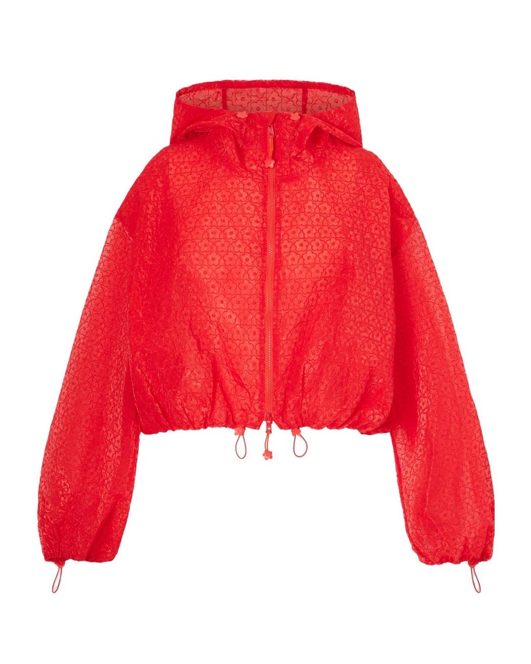 CECILIE BAHNSEN Hooded Embroidered Tulle Jacket