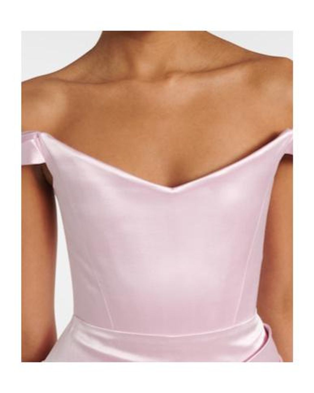 Alex Perry Pink Draped Duchess Satin Minidress