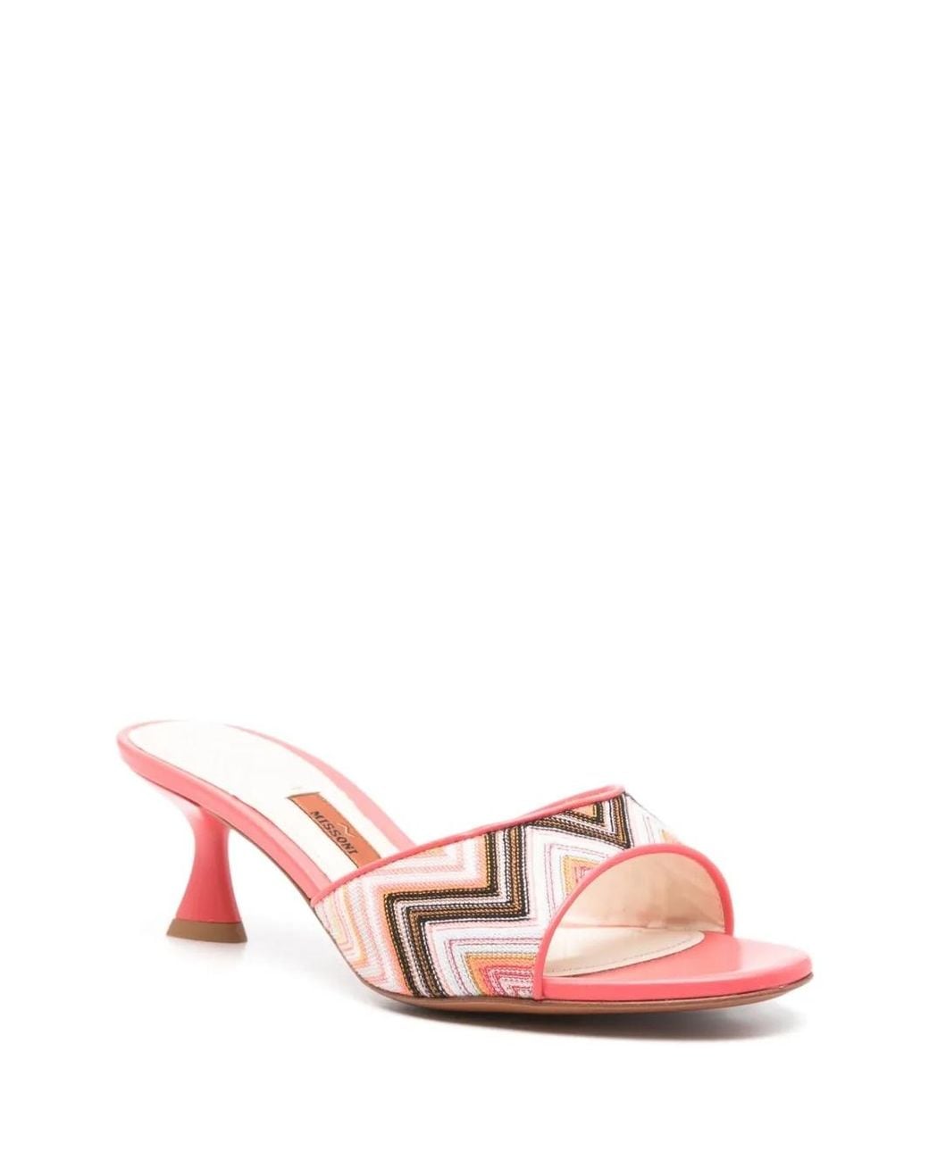 Missoni Pink 60Mm Zigzag Mules