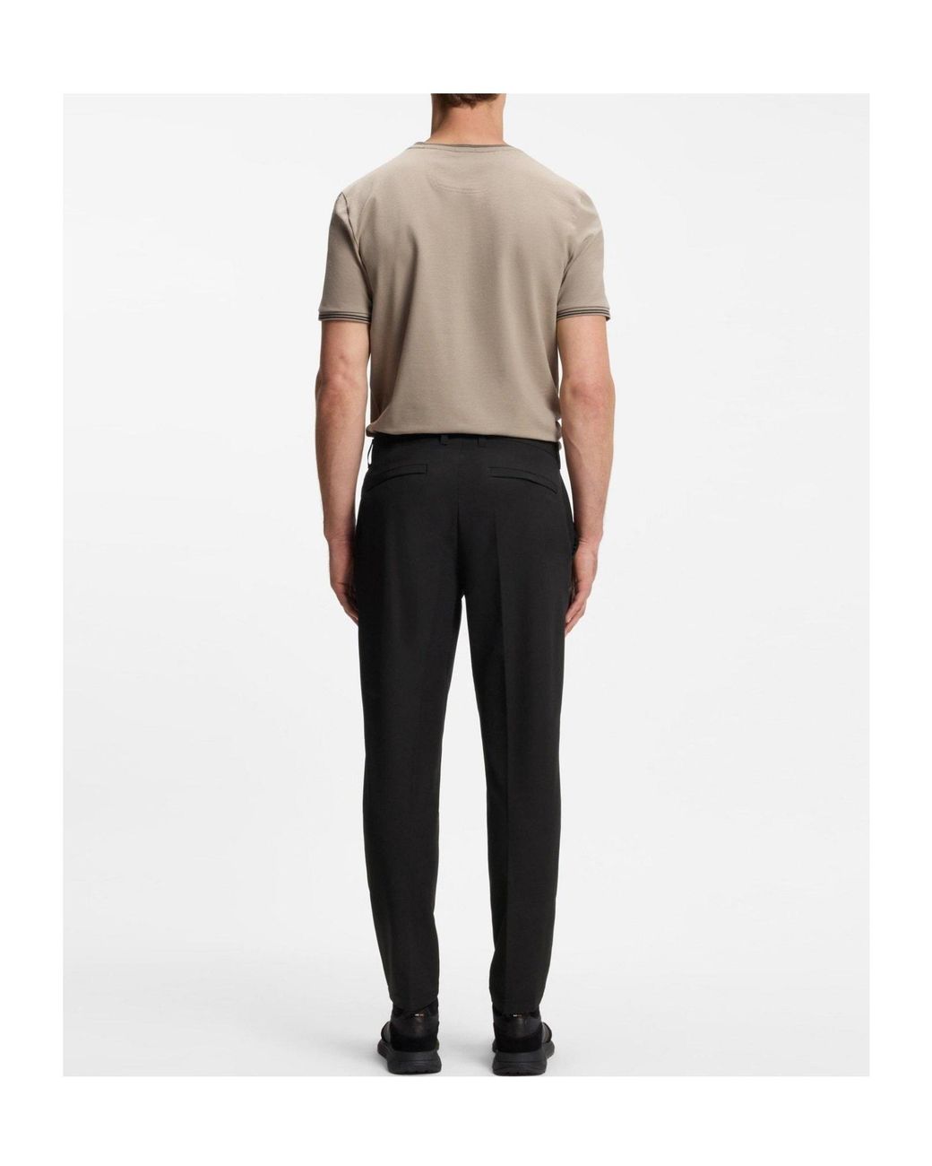 Boss Black Slim-Fit Tapered Dress Pants for men