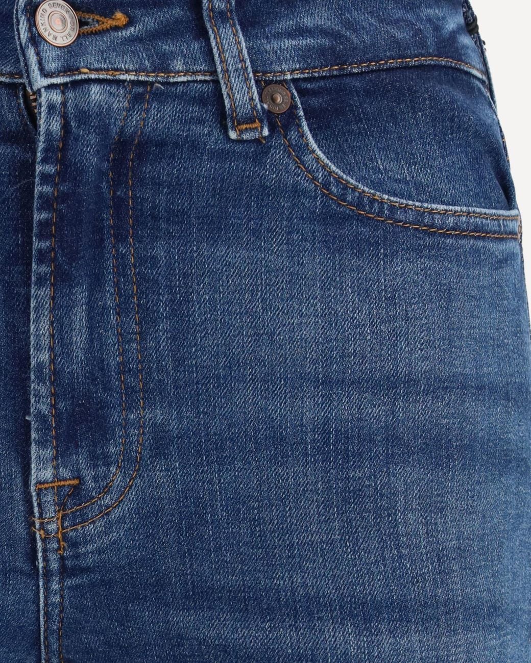 7 For All Mankind Blue Slim Illusion Bootcut Jeans
