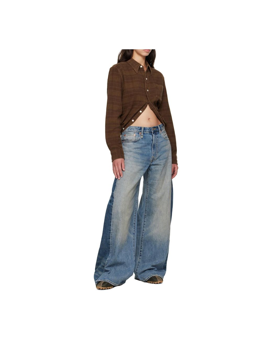 R13 Blue Insert D'Arcy Loose Jeans