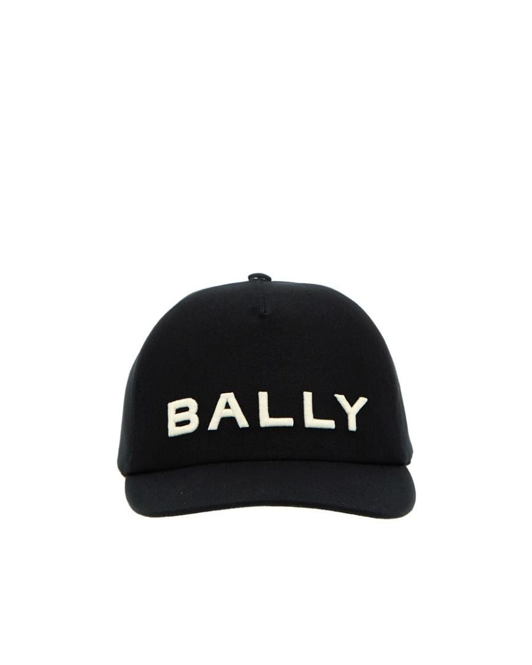 Bally Black Logo Embroidery Baseball Cap for men