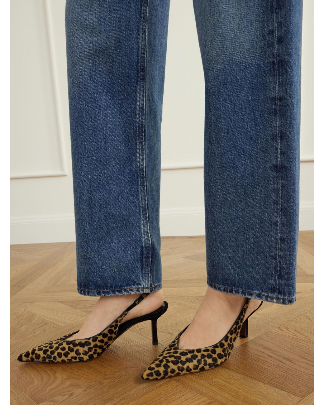 Neous Brown Leopard-Print Calf Hair Pumps