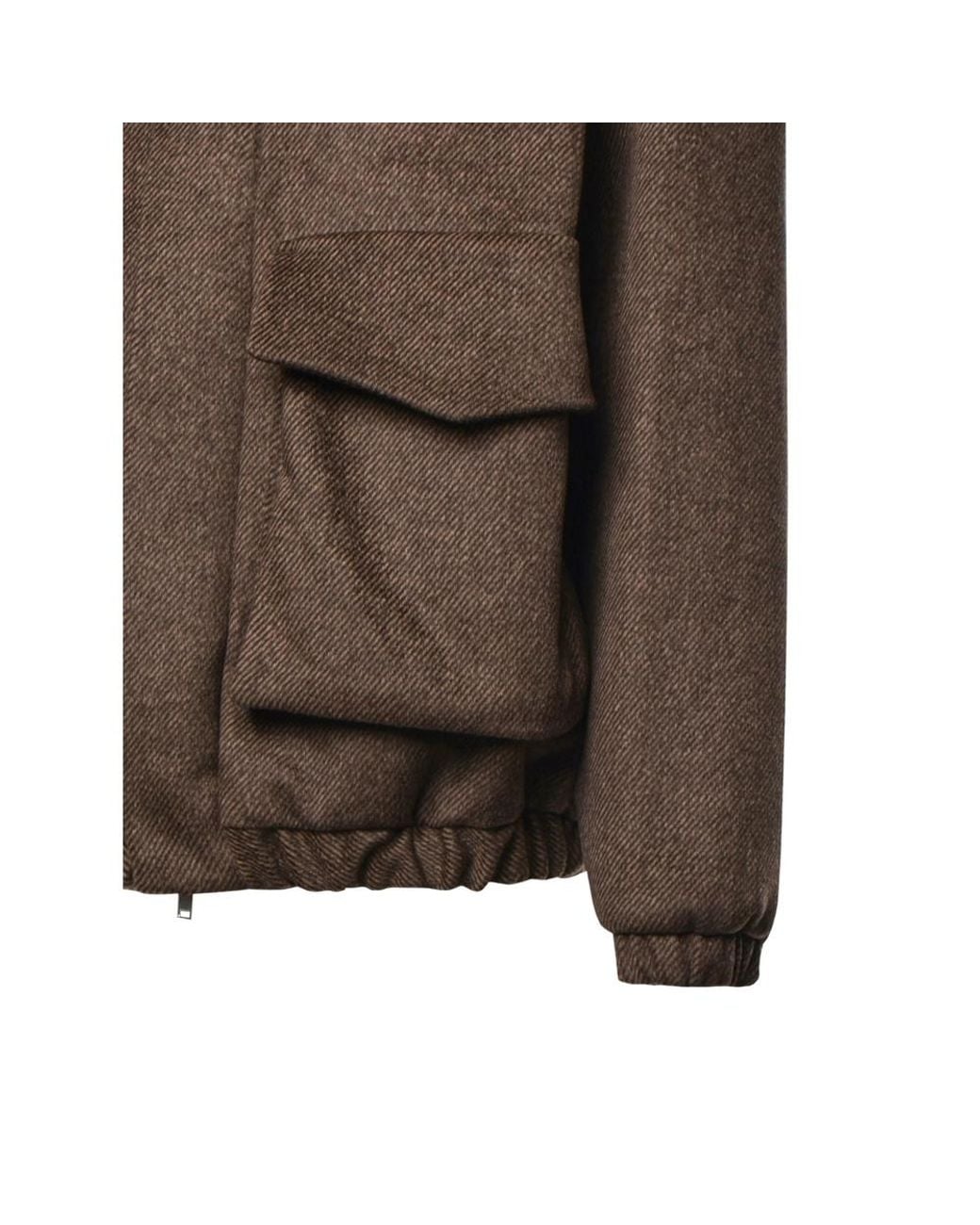 Frankie Shop Brown High-Neck Long-Sleeve Casual Jacket