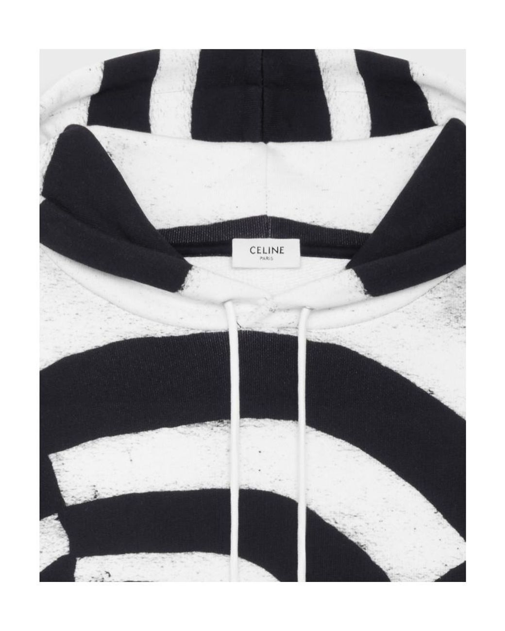 Céline Black Artist Print Hoodie for men