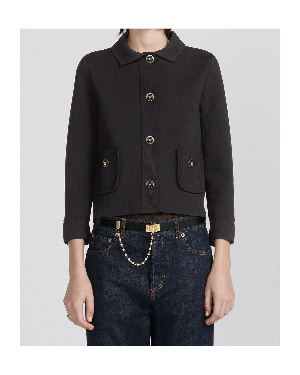 Dior Black Cropped Jacket
