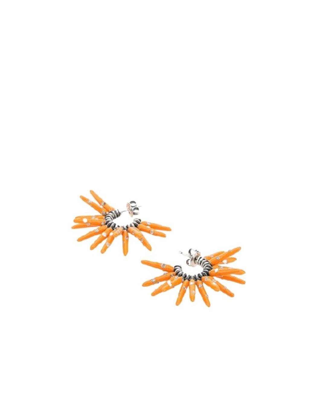 Bottega Veneta Metallic Embellished Earrings