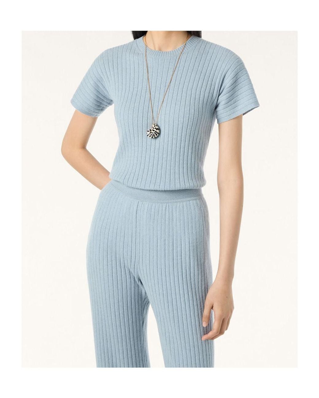 Loro Piana Blue Coste Crewneck
