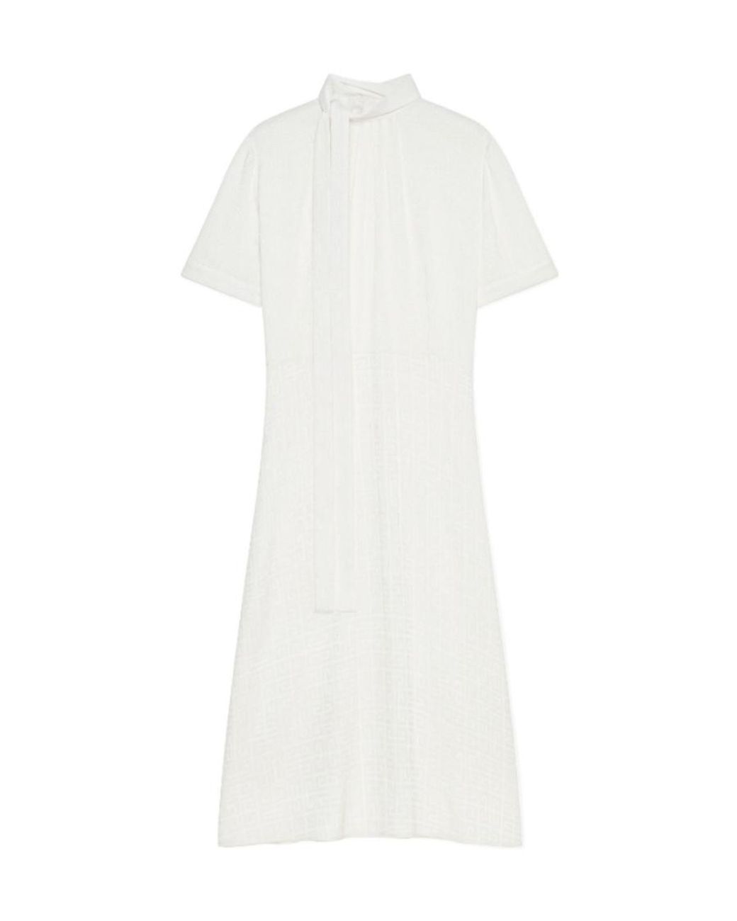 Givenchy White Short-Sleeved Dress