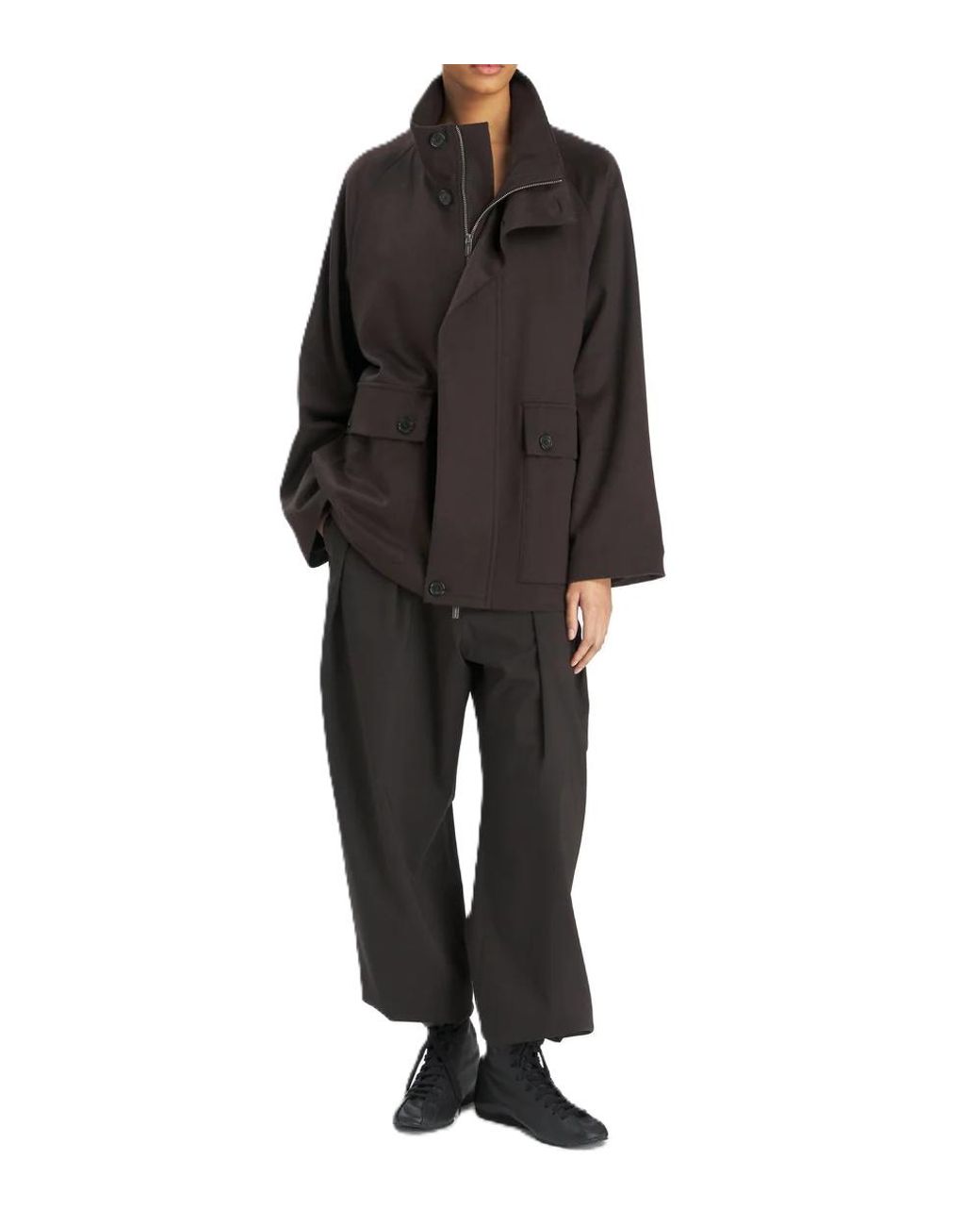 Barena Black Stand-Collar Jacket
